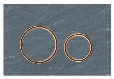 Geberit Sigma21 Przycisk spłukujący łupek Mustang/czerwone złoto 115.650.JM.1