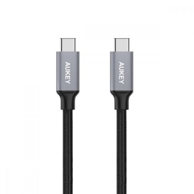 AUKEY CB-CD5 nylonowy szybki kabel Quick Charge USB C-USB C | 1m | 5 Gbps CB-CD5
