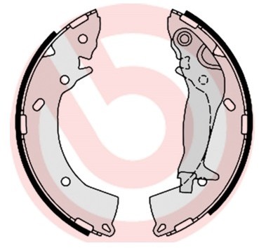 BREMBO Zestaw szczęk hamulcowych S 30 519