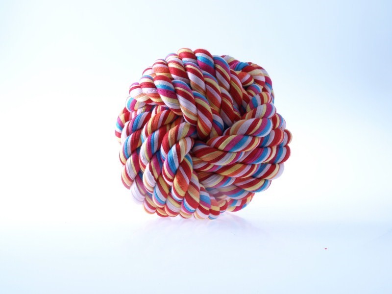 Zabawka Dla Psa Piłka Ze Sznura Pet Ball 12cm
