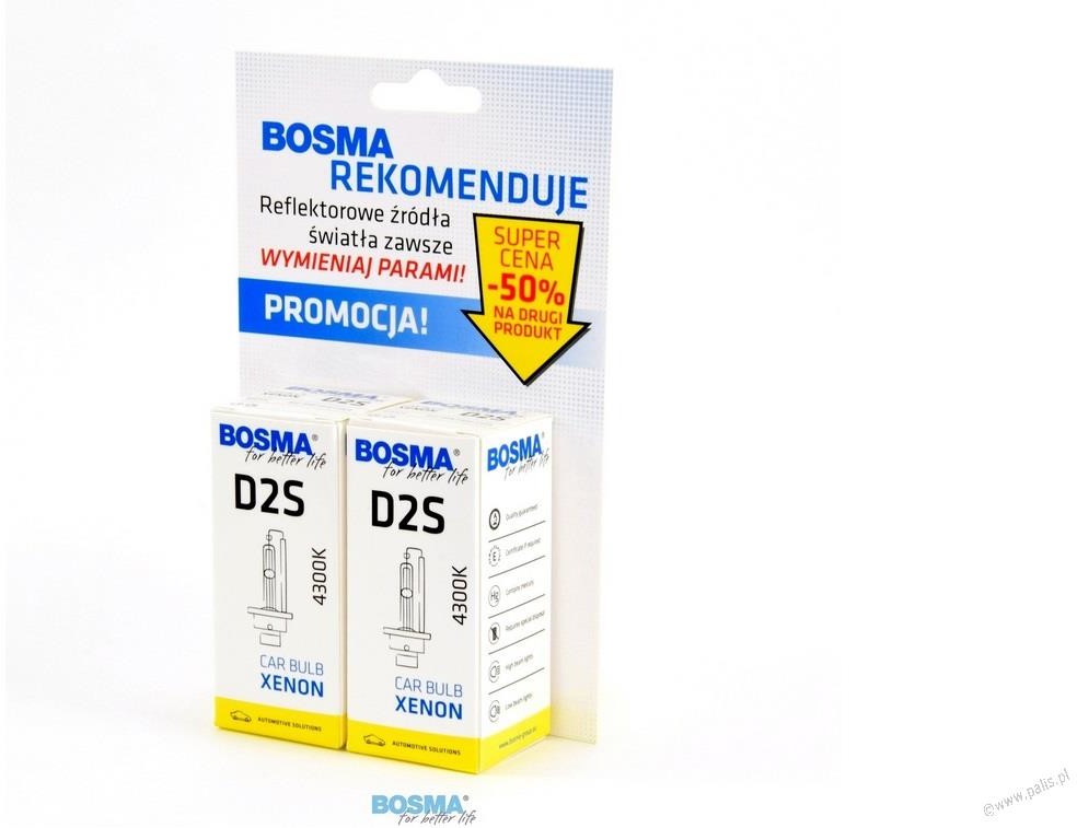 BOSMA 6791D XENON D2S 4300K 85V 35W P32d-2 DUO PAK 5902004166230