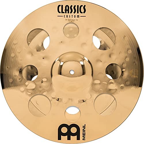 Meinl Cymbals Classics Custom Brilliant 16 cali (40,64 cm) Trash Stack Basen z otworami do perkusji para B10 brąz, doskonałe wykończenie (CC-16STK) CC-16STK
