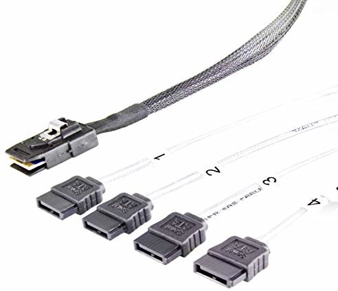 FANTEC FANTEC SRC-mini SAS do 4 x kabel SATA (SAS SFF8087 do 4 x SATA, 6 Gbits/s na port, do obudowy serwera serii SRC) 2166