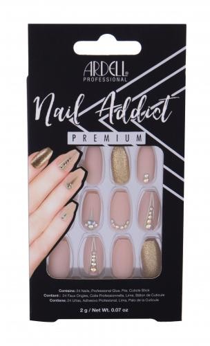 Ardell Nail Addict Premium zestaw zestaw Nude Jeweled