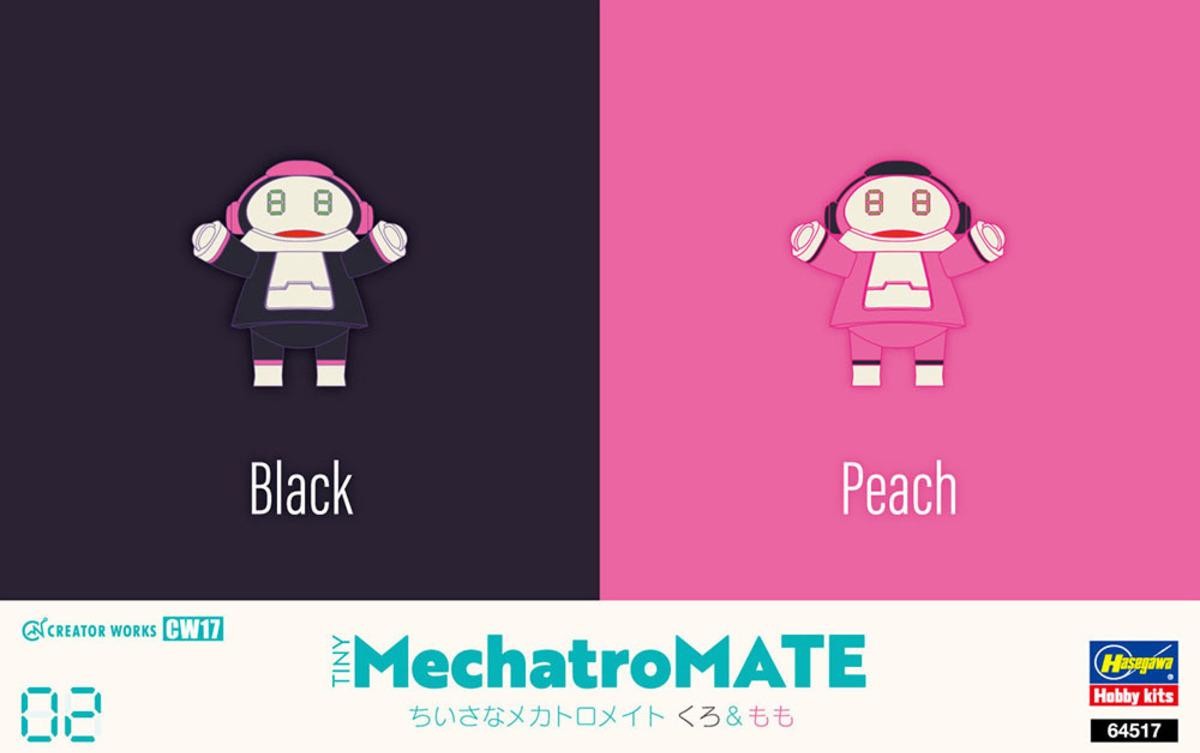 Hasegawa Creator Works Tiny MechatroMate 02 Sky Black & Peach CW17
