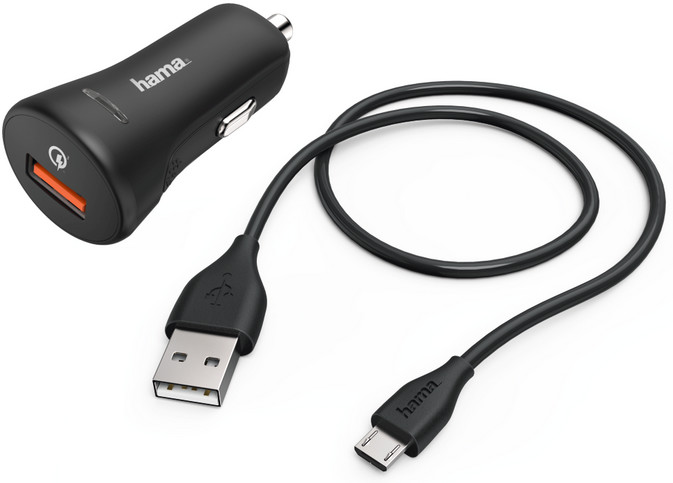HAMA Ładowarka Micro Usb Auto 3A Turbo Fast