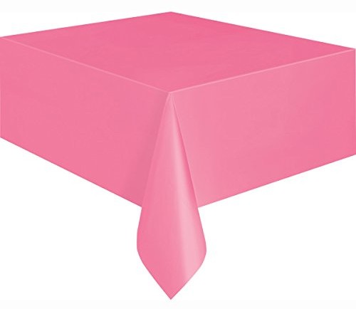 Unique Party Supplies różowa plastikowe obrusxobrus stołowy rozmiar {137 x274 cm} (FBA_5082)