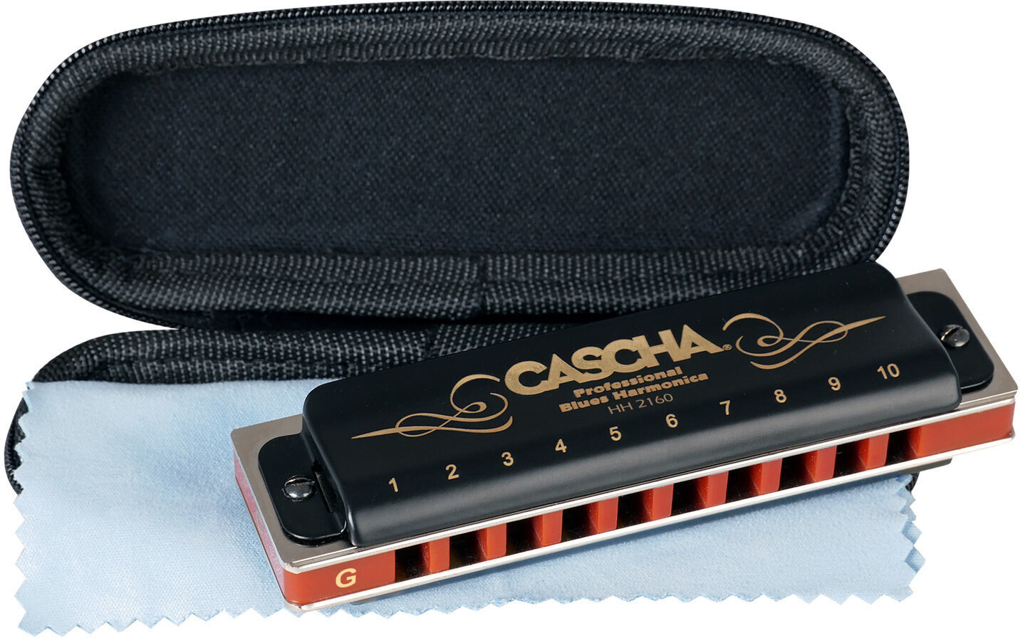 Cascha Cascha Professional Blues Harmonica in G