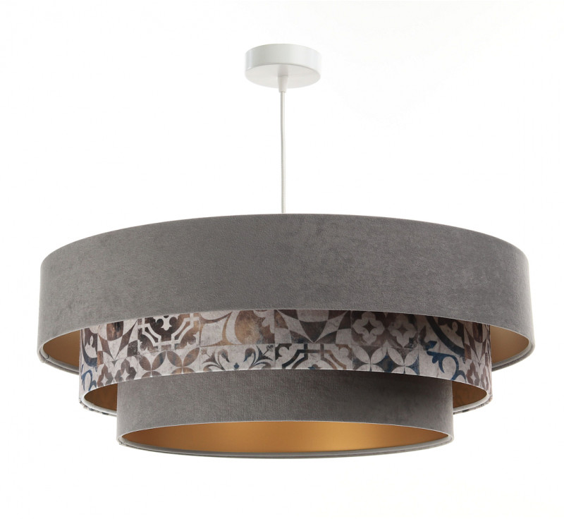 ImoLight Lampa wisząca Dalia Mix Grafitowa-Mozaika-Złota 050-093-60 // IL-Dl-033