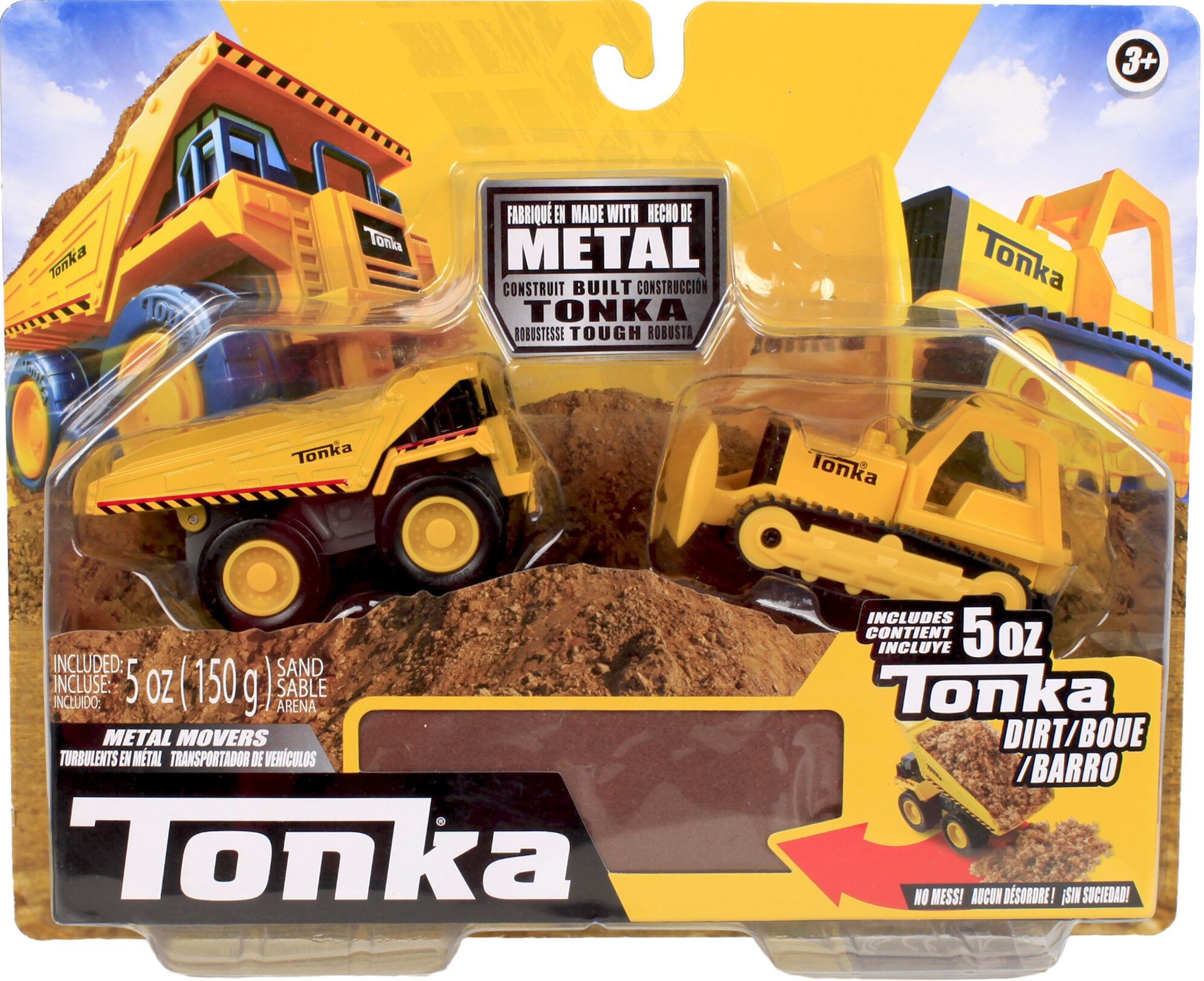 Tonka Basic Fun Metal Movers. Pojazdy + masa plastyczna