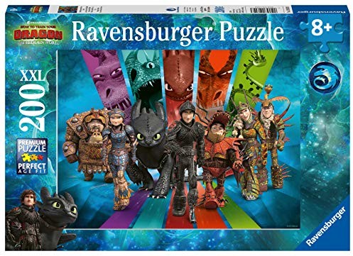 Ravensburger puzzle dziecięce 12629 - Smocze firmy Berk - 200 części