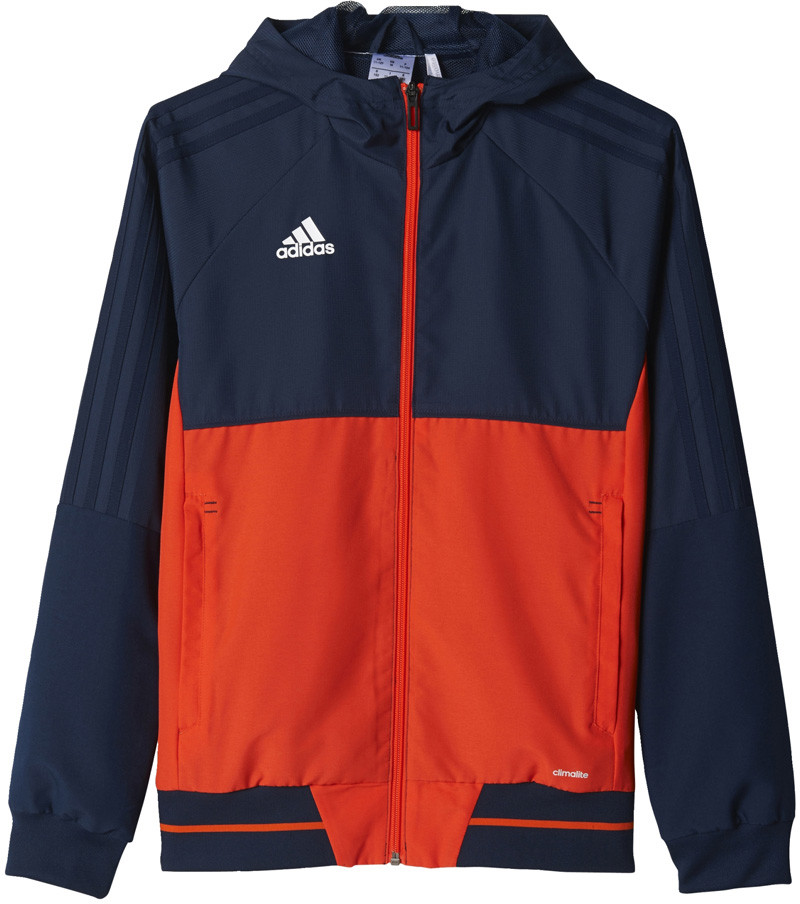 Adidas BLUZA REPREZENTACYJNA TIRO 17 granatowo-pomarańczowa JR