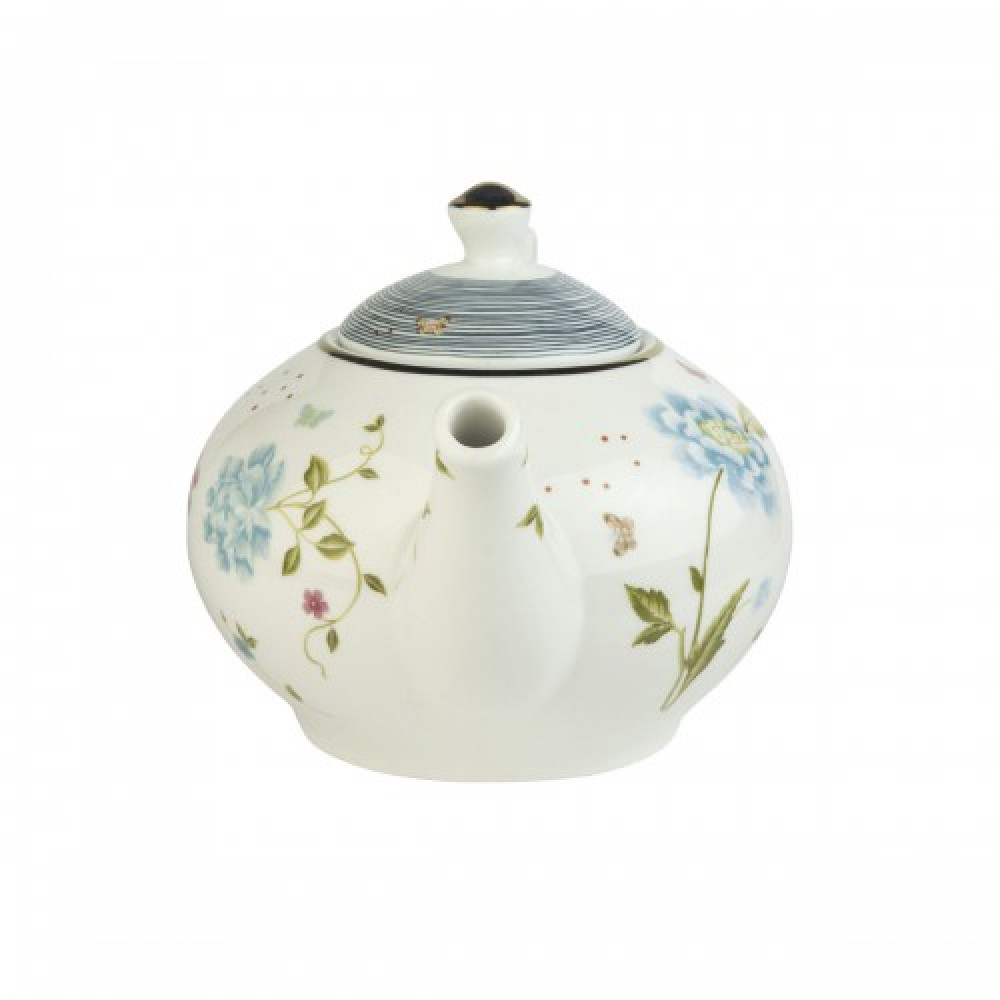 Laura Ashley Dzbanek Do Herbaty I Kawy Porcelanowy Laura Ashley Elveden White Biały 1,2 L