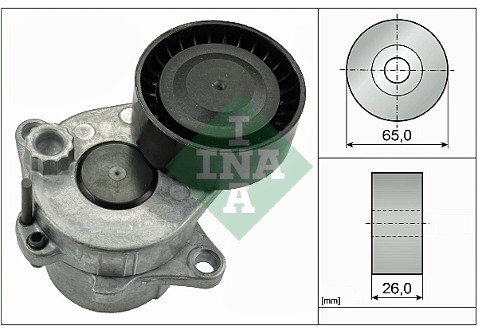 INA Napinacz, pasek klinowy wielorowkowy INA 534 0337 10
