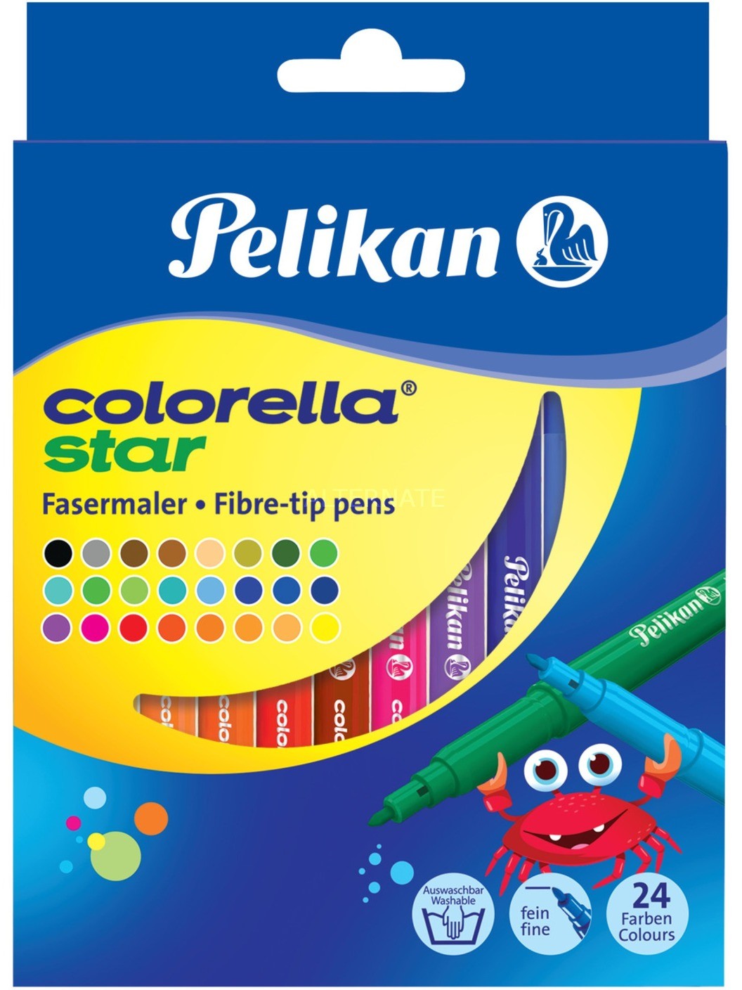 Pelikan Colorella Star C302 mazak Drobny Wielobarwność 24 szt., Długopis