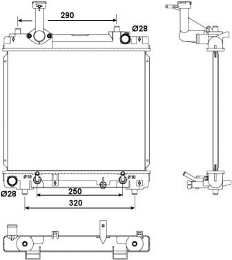 NRF Chłodnica, układ chłodzenia silnika NRF 53079 53079