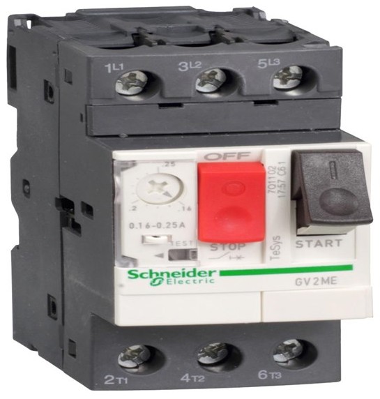 SCHNEIDER Motor circuit breaker 0.25-0.40a gv2me03 GV2ME03