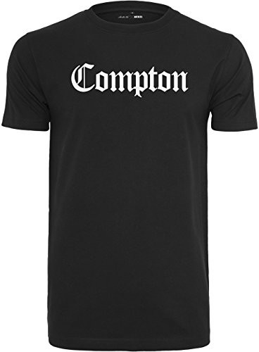 Mister Tee compton Tee, mężczyźni Streetwear T-Shirt w kolorze białym i czarnym, rozmiar XS do 3 X L, czarny, xxxl MT268