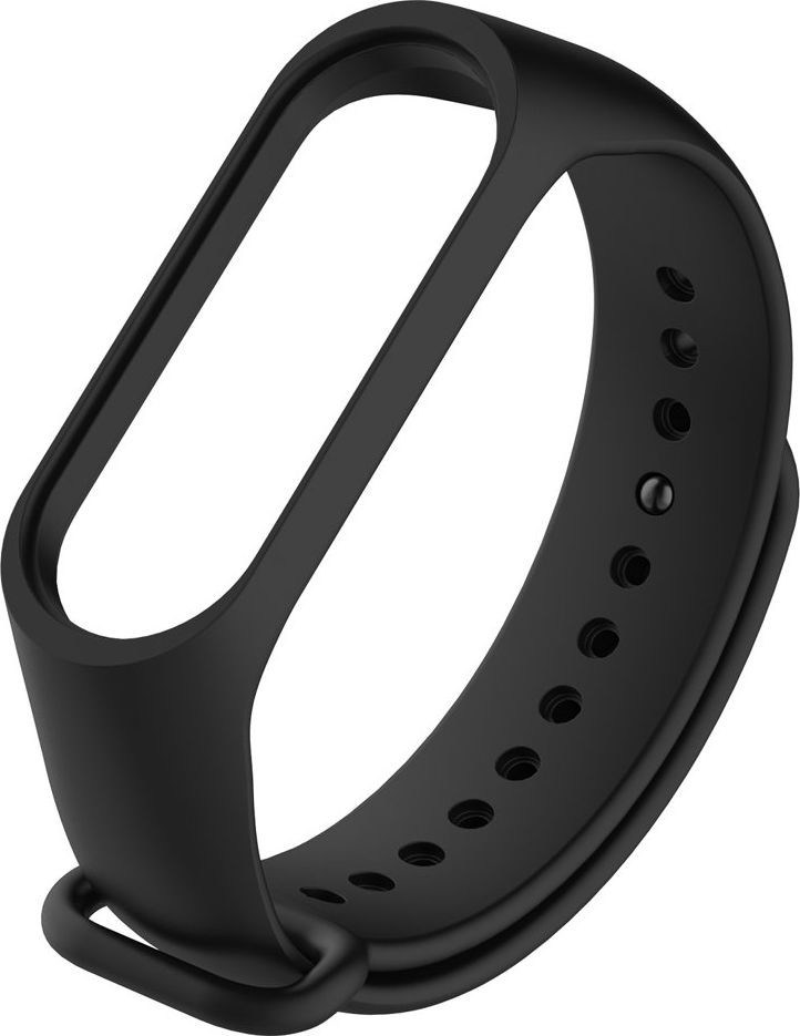 Hurtel Zamienna silikonowa opaska pasek do Xiaomi Mi Band 4 Mi Band 3 czarny uniwersalny