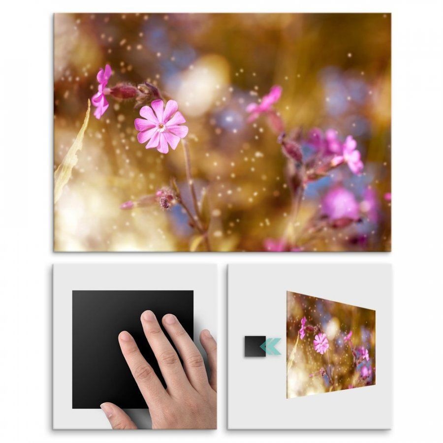 Pix4home Plakat metalowy majestat kwiatów M POS-M-01402