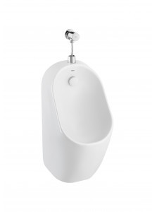 Roca A3590J2000 PROTON Pisuar Rimless z dopływem wody z góry ROUND kompletny zestaw z syfonem)