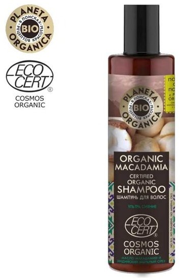 Planeta Organica Organic Macadamia Szampon do włosów Ultra połysk 280ml