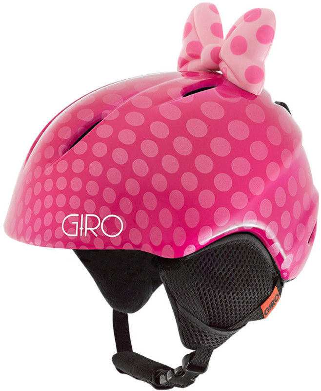 Giro Launch Plus Kask Dzieci, pink bow polka dots S 52-55,5cm 2019 Kaski narciarskie 240117008
