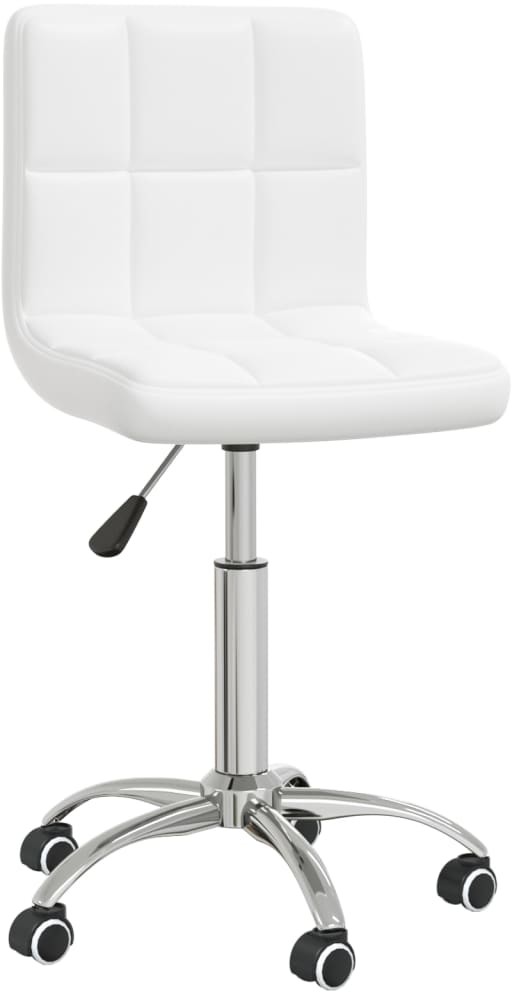 vidaXL Lumarko Obrotowe krzesło biurowe, białe, obite sztuczną skórą! 334333