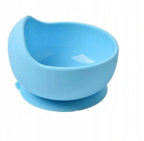 Bi-bi Silikonowa miseczka z przyssawką niebieski