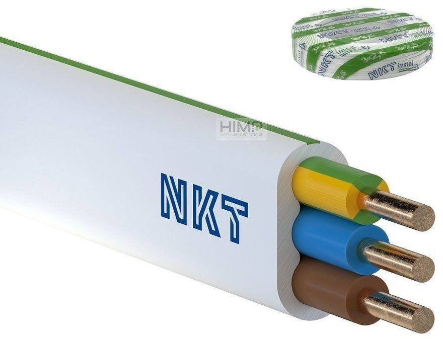 Conotech instalacyjny YDYp 3x2,5 750V INSTAL PLUS NKT biały G-106470