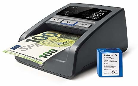 Safescan 155-SX  urządzenie do sprawdzania banknotów z akumulatorem wielokrotnego ładowania 155-SX