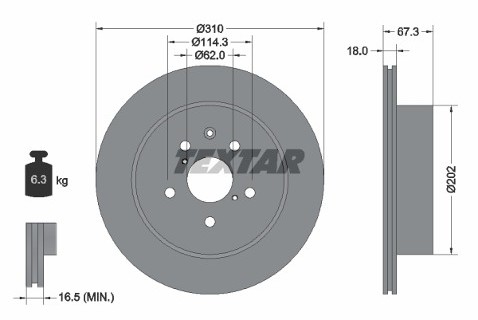 TEXTAR (TMD Friction Services GmbH) (TMD Friction Services GmbH) 92148003 92148003