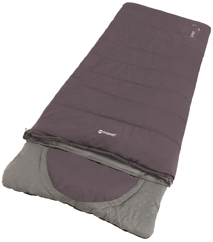 OUTWELL Contour Sleeping Bag, dark purple Right Zipper 2021