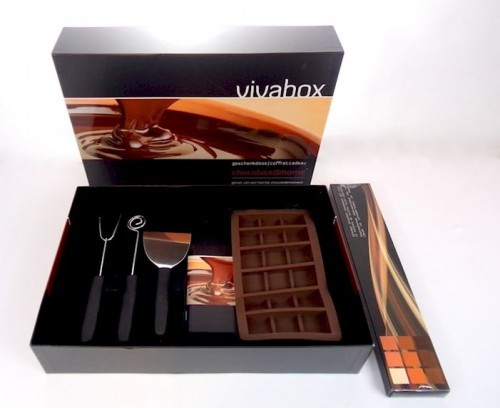 VIVABOX ZESTAW DO ROBIENIA CZEKOLADY 5 cz