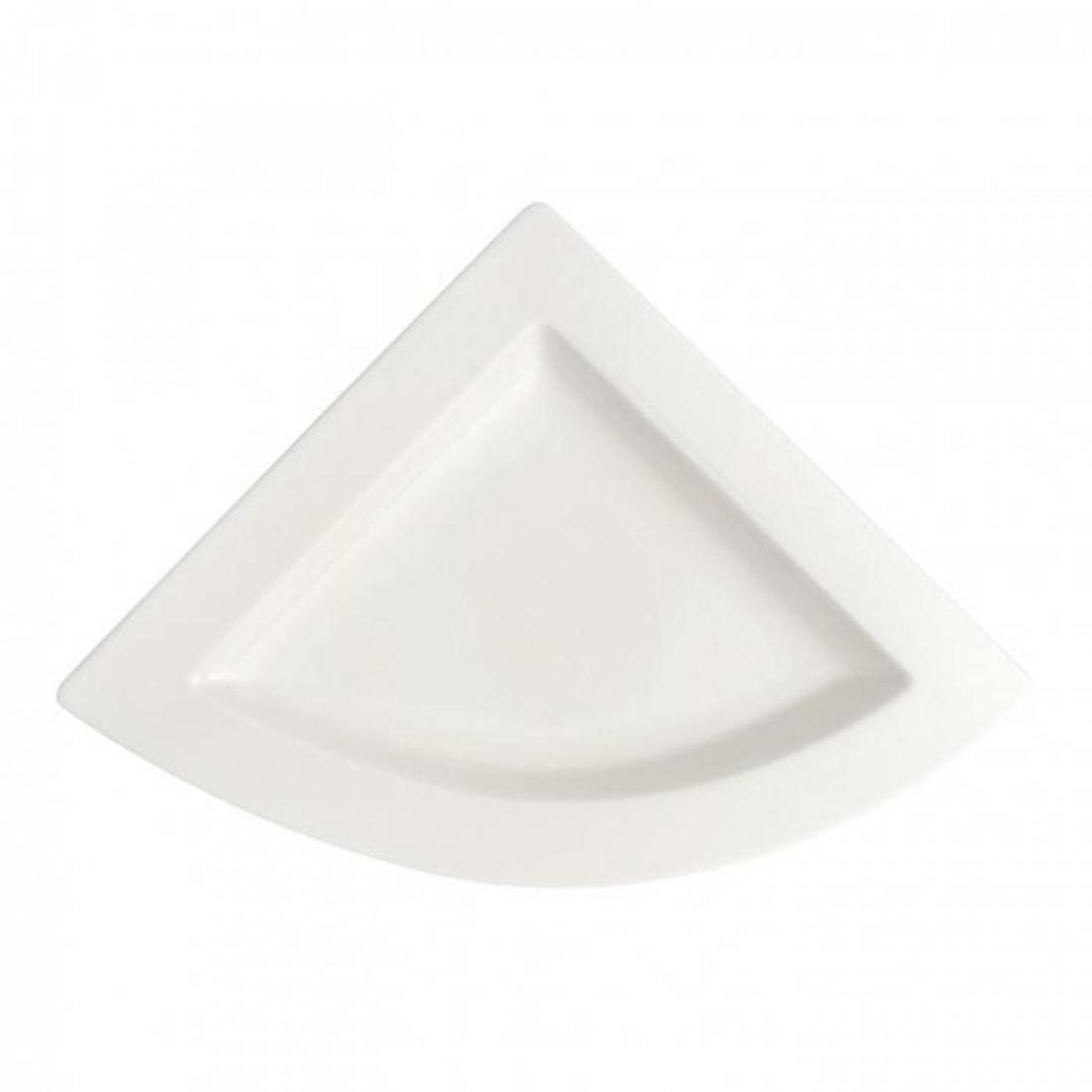 Villeroy & Boch Talerz trójkątny VILLEROY&BOCH NewWave, biały, 22x22 cm