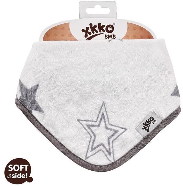 Kikko Xkko Bandana lub śliniaczek dla dzieci bambusowy silver stars 3679-uniw