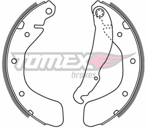Tomex BRAKES Zestaw szczęk hamulcowych BRAKES TX 20-18 TX 20-18