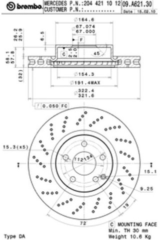 BREMBO 09.A621.31