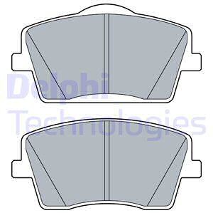 DELPHI Zestaw klocków hamulcowych, hamulce tarczowe LP3515 LP3515