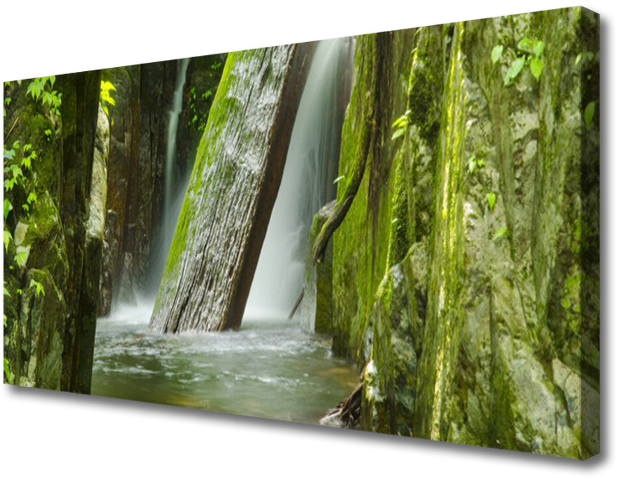 PL Tulup Obraz na Płótnie Wodospad Natura 120x60cm