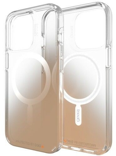 Gear4 Etui Zagg Milan Snap iPhone 13 Pro, przezroczyste ze złotym gradientem 702008221