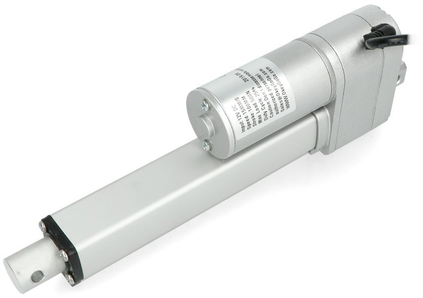 Siłownik elektryczny LA10P  500N 15mm/s 12V z potencjometrem - wysuw 10cm WLS-15399
