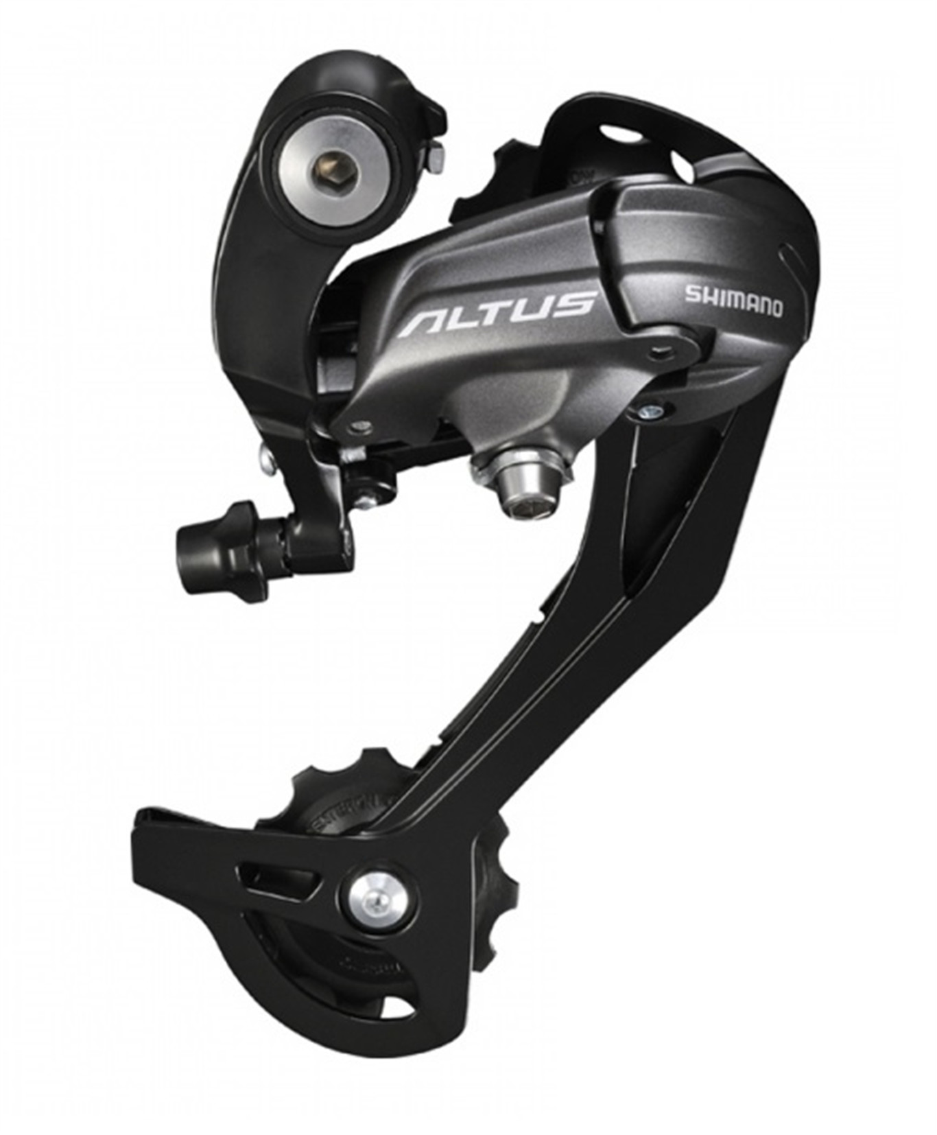 SHIMANO Przerzutka tylna Altus RD-M370 czarny / Ilość biegów: 9 / Mocowanie: rama z hakiem ERDM370SGSL