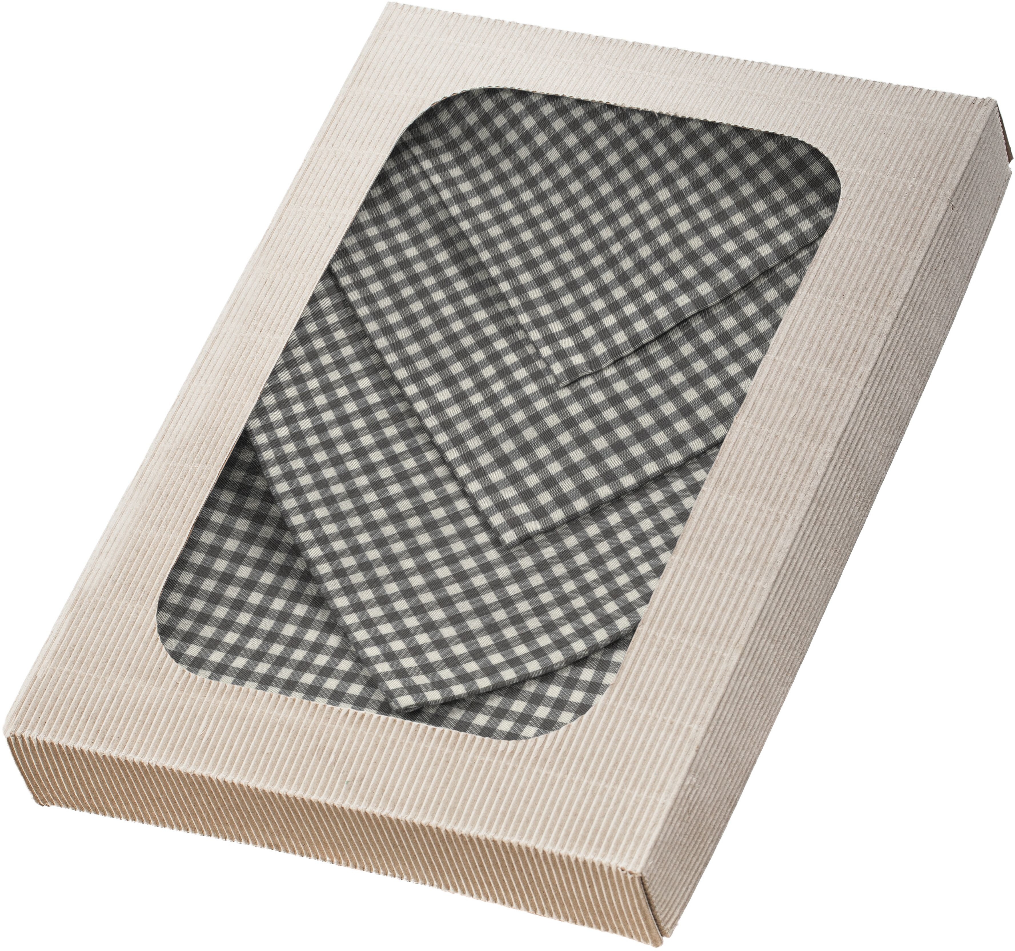 Dekoria Komplet serwetek 6szt 42x42 quadro szara krateczka 42 × 42 S-000-022