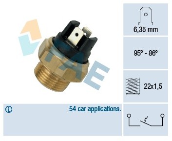 FAE Przełącznik termiczny, wentylator chłodnicy 37330