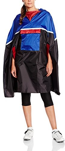 Fischer ponczo deszczu Deluxe, 86300, niebieski, jeden rozmiar 86300_blau/schwarz/rot_One Size
