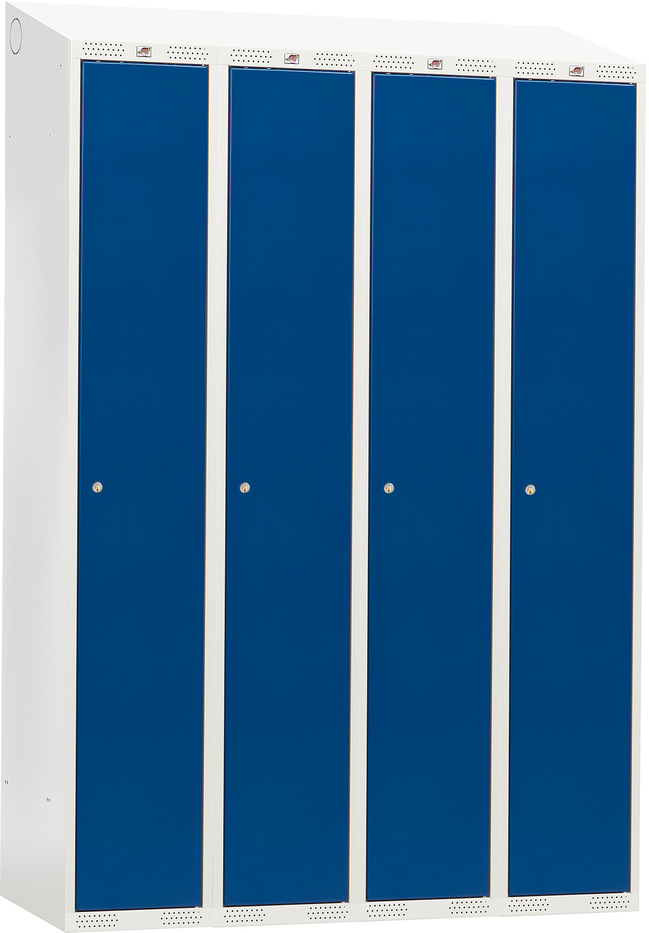 AJ Szafka do przebieralni -4 sekcje 1900x550x1200mm Kolor drzwi: Niebieski 335032