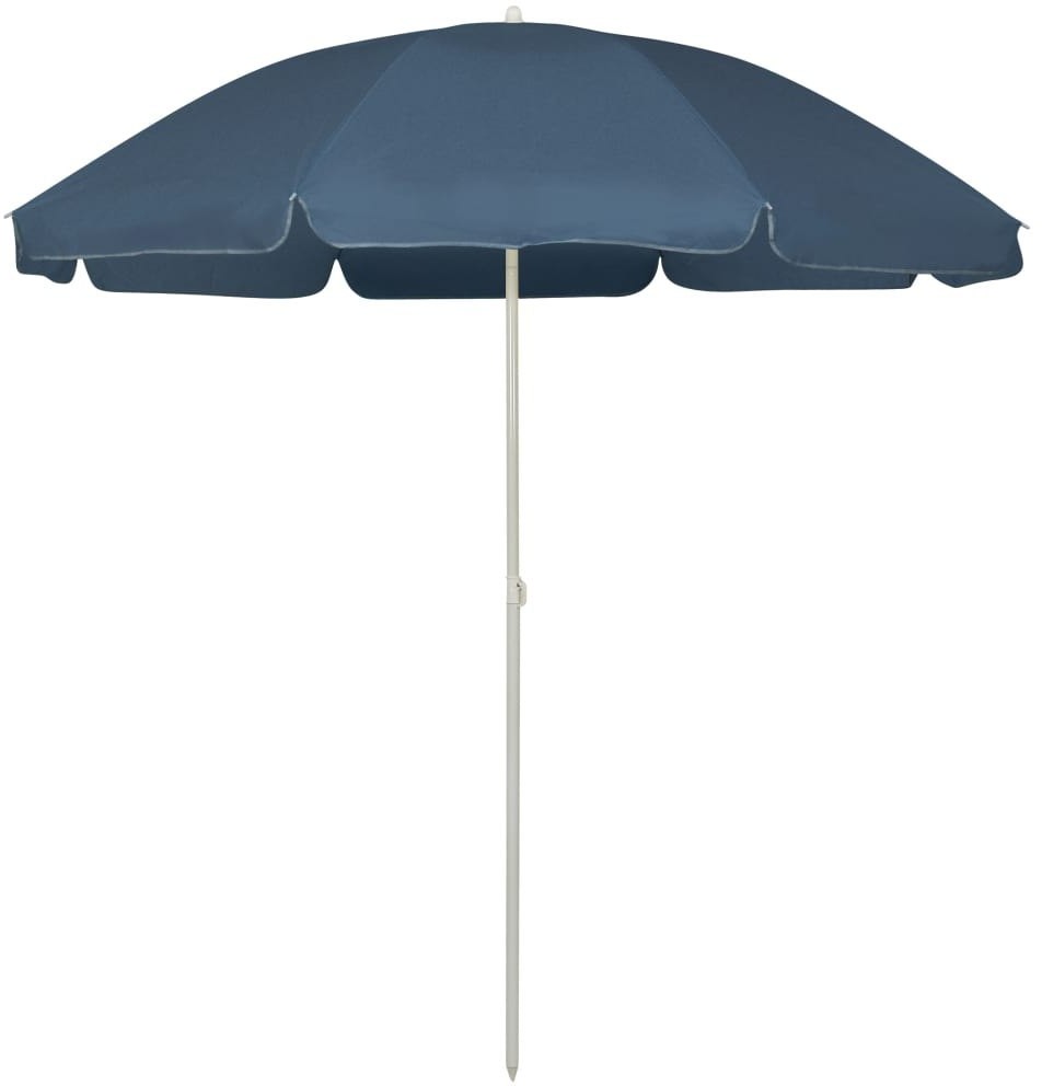 vidaXL Parasol plażowy, niebieski, 240 cm 314704