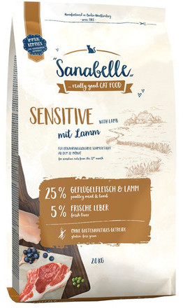 Sanabelle sensitive jagnięcina 2 kg