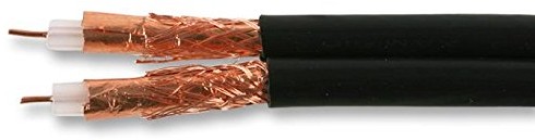 PRO POWER Pro Power LCC100 DUAL BLK 100 m LCC100 podwójny cyfrowy kabel koncentryczny, czarny, 100 m kołowrotek LCC100 DUAL BLK 100M